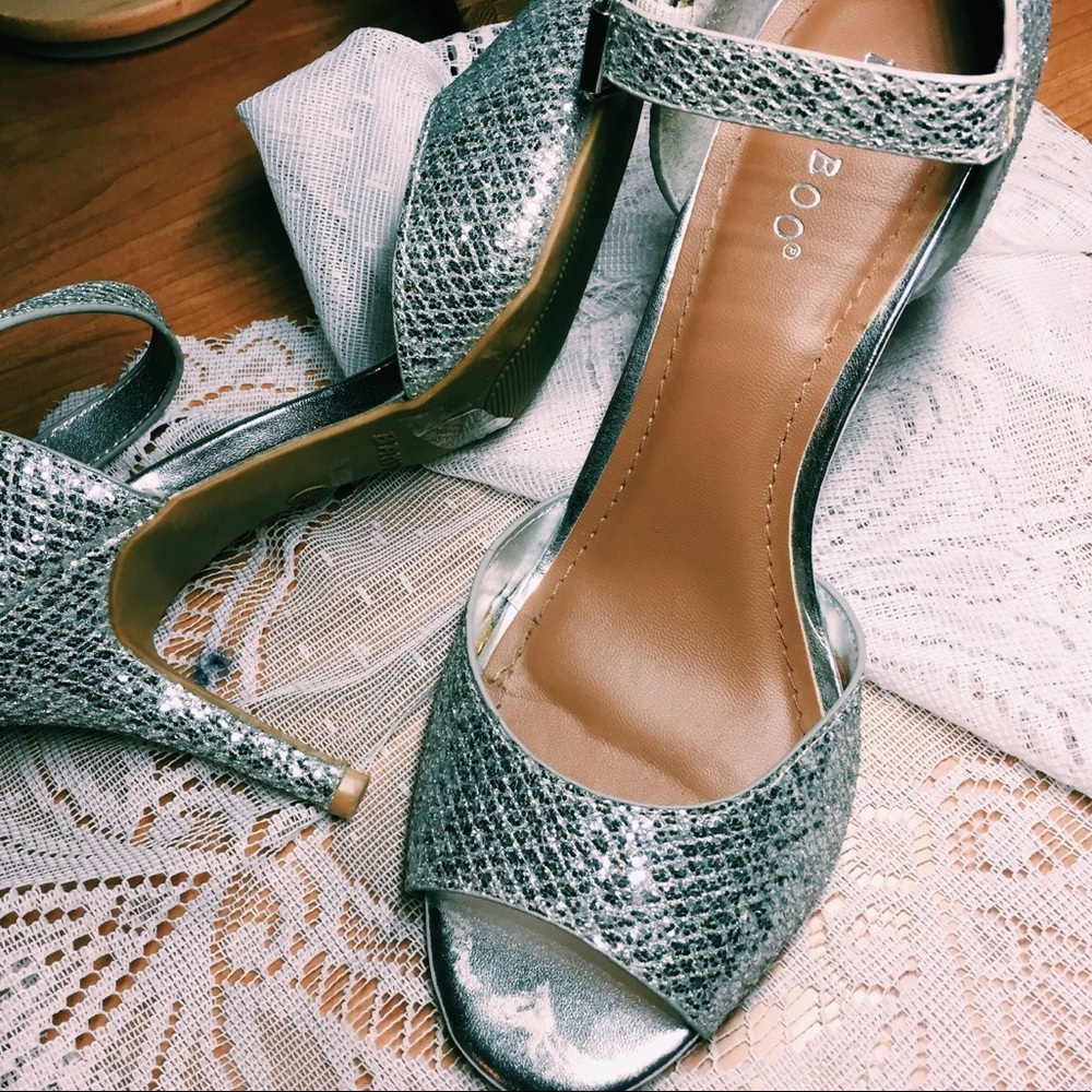 silver heels